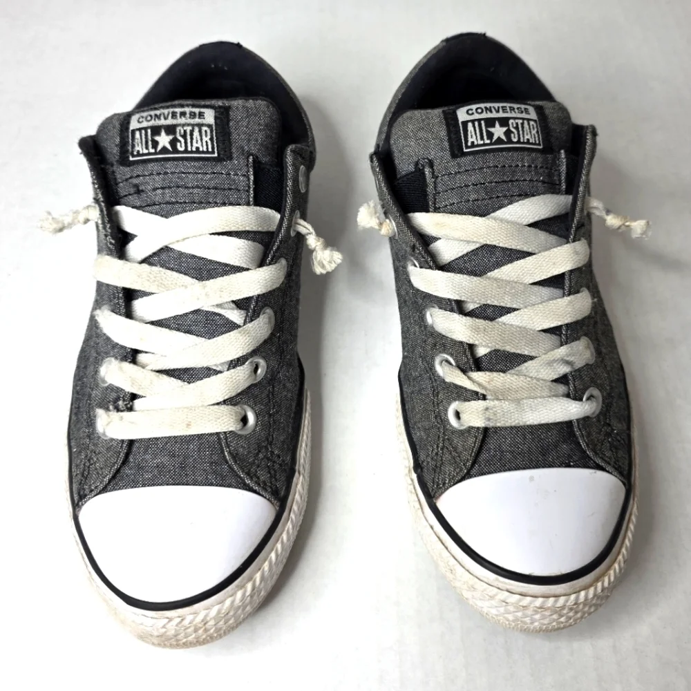 CONVERSE All Star Junior Charcoal and White Sneakers
